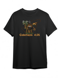Land of Yisrael (Black or White Crew neck T-Shirt, Embroidery)